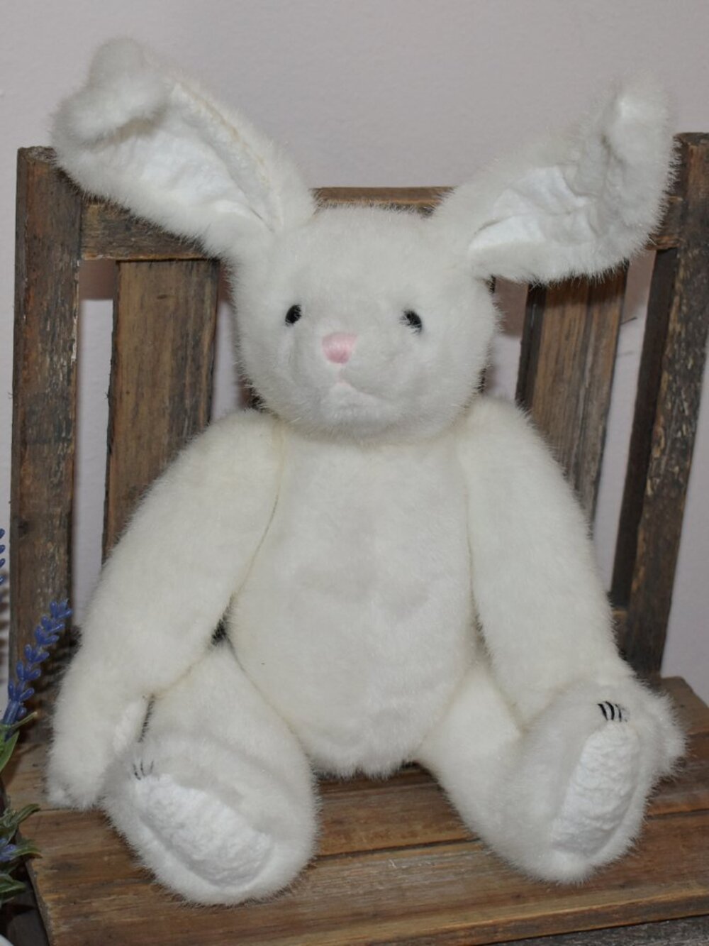 Vintage 1990 Boyds Collection Bunny Rabbit Jointed Stuffed Animal